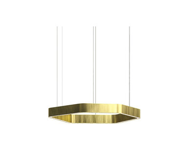 Люстра Light Ring Horizontal Polygonal D40 Brass от дизайнера Massimo Castagna
