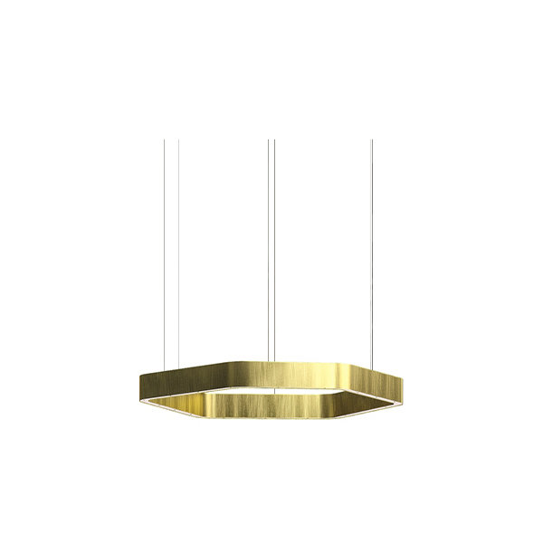 Люстра Light Ring Horizontal Polygonal D40 Brass от дизайнера Massimo Castagna