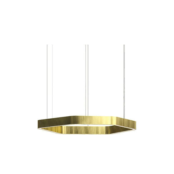 Люстра Light Ring Horizontal Polygonal D50 Brass от дизайнера Massimo Castagna