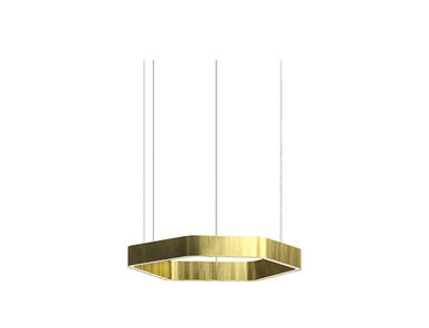 Люстра Light Ring Horizontal Polygonal D30 Brass от дизайнера Massimo Castagna