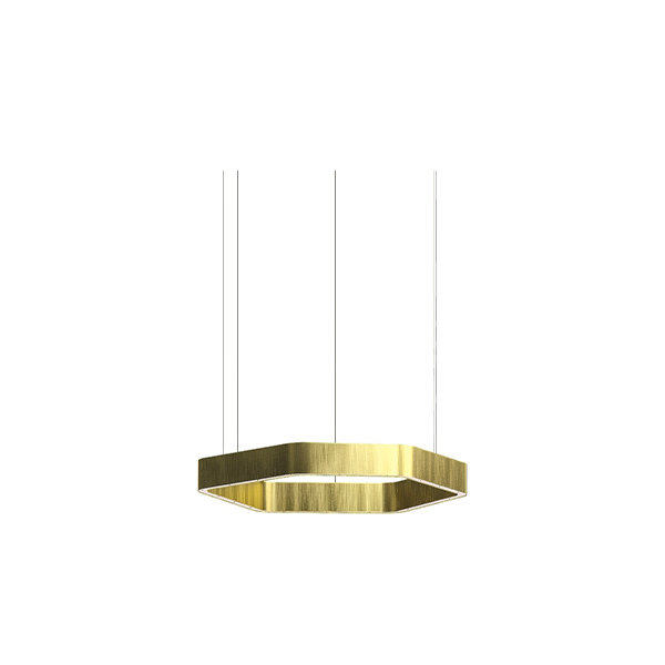 Люстра Light Ring Horizontal Polygonal D30 Brass от дизайнера Massimo Castagna