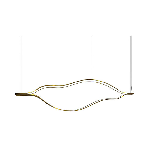 Люстра Tape Light L140 Brass от дизайнера Massimo Castagna