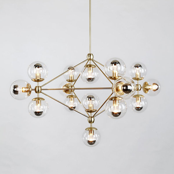 Люстра Modo Chandelier Gold от дизайнера Jason Miller