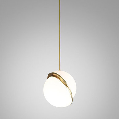 Светильник подвесной Crescent Light D30 Gold от дизайнера Lee Broom