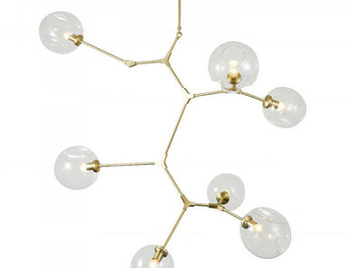Люстра Branching Bubbles 7 Vertical Gold от дизайнера Lindsey Adelman