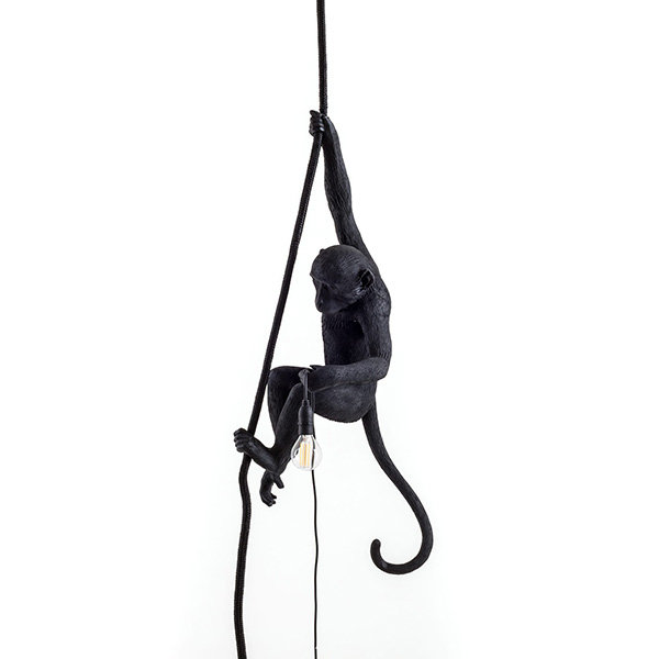 Светильник Monkey Black Lamp Ceiling фабрики Seletti