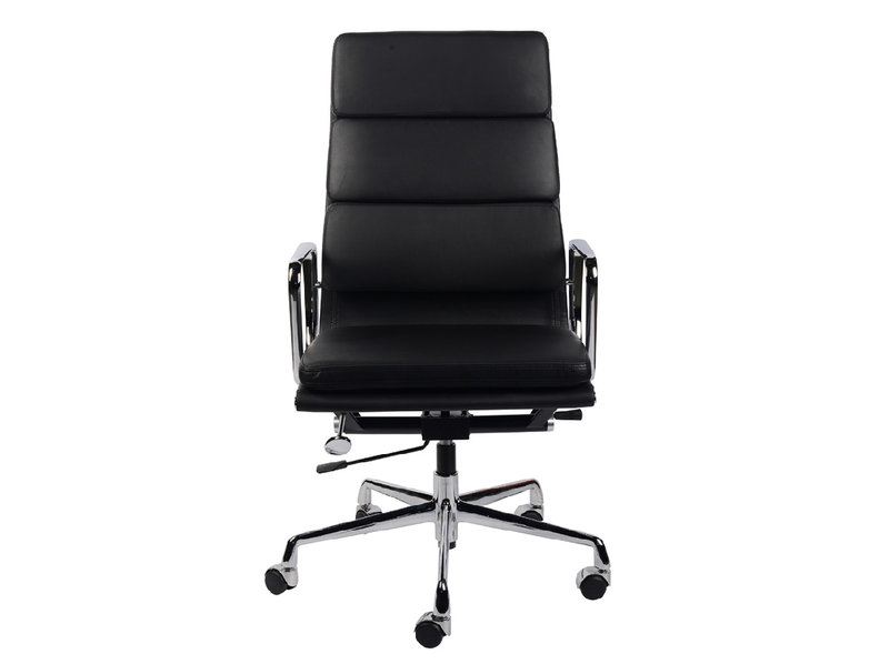 Кресло Eames Style HB Soft Pad Executive Chair EA 219 черная кожа от дизайнера CHARLES & RAY EAMES