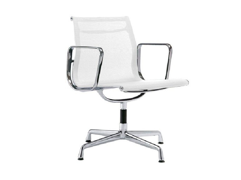 Кресло Eames Style Netweave Conference Chair EA 108 белая сетка от дизайнера CHARLES & RAY EAMES