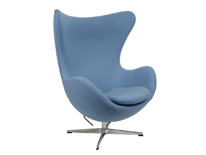 Кресло Style Egg Chair голубая шерсть от дизайнера Arne Jacobsen