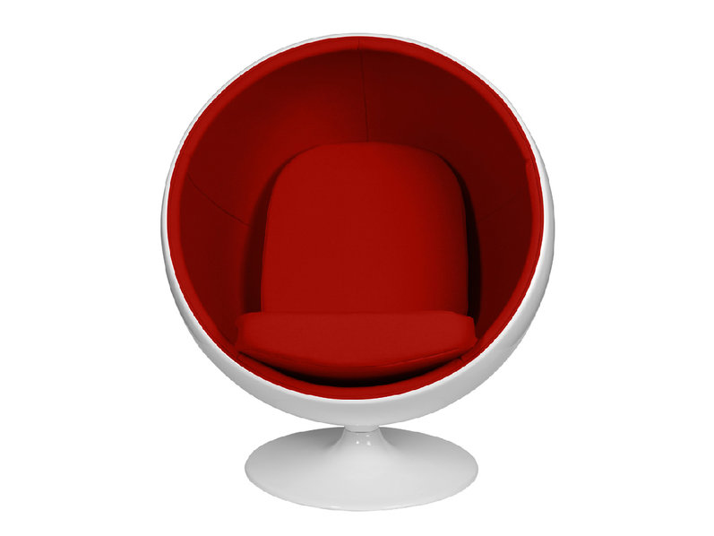 Кресло Eero Aarnio Style Ball Chair красная ткань от дизайнера Eero Aarnio