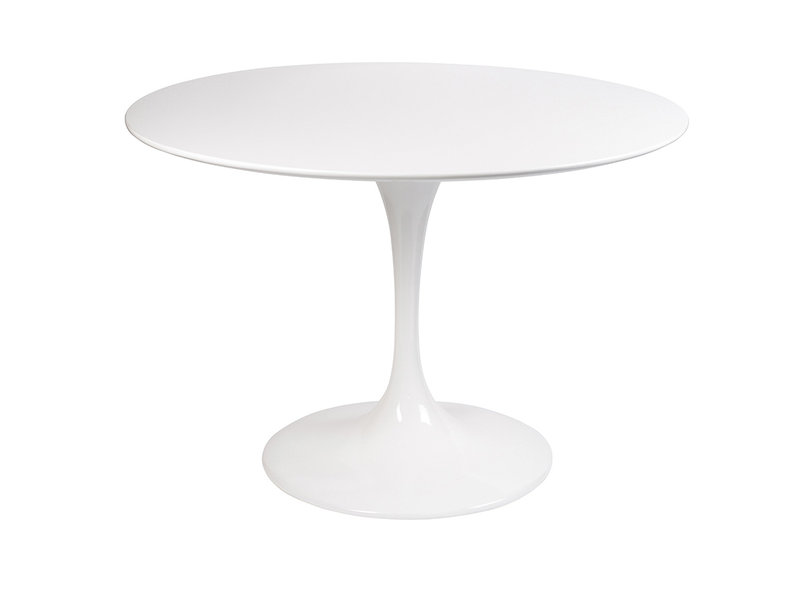 Стол Tulip Table MDF белый D100 глянцевый от дизайнера EERO SAARINEN