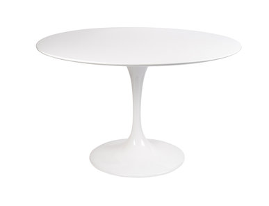 Стол Tulip Table MDF белый D110 глянцевый от дизайнера EERO SAARINEN