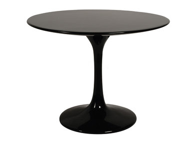 Стол журнальный Tulip Table MDF черный D60 H52 от дизайнера EERO SAARINEN