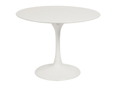 Стол журнальный Tulip Table белый D60 H52 MDF от дизайнера EERO SAARINEN