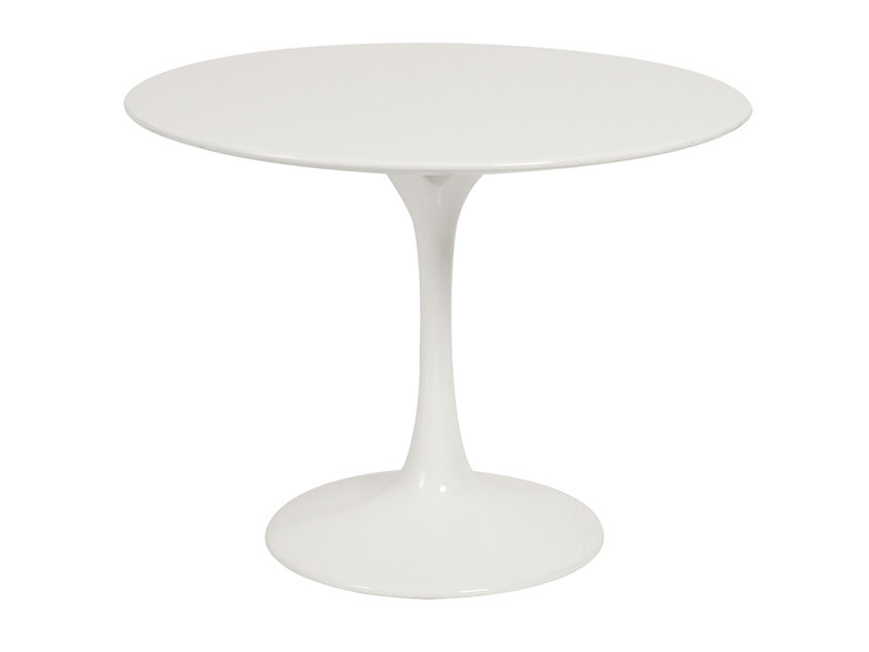 Стол журнальный Tulip Table белый D60 H52 MDF от дизайнера EERO SAARINEN