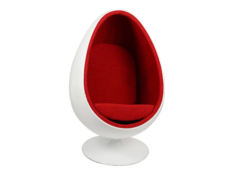 Кресло Ovalia Egg Style Chair красная ткань от дизайнера HENRIK THOR-LARSEN
