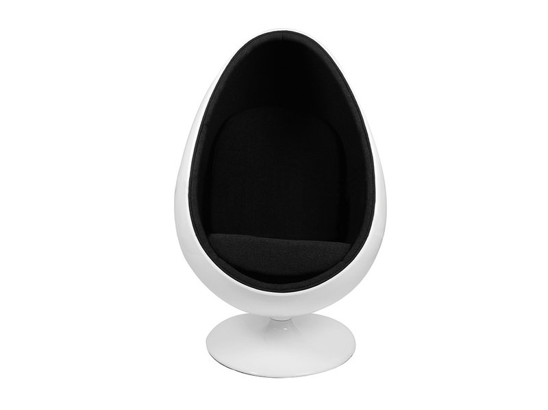 Кресло Ovalia Egg Style Chair черная ткань от дизайнера HENRIK THOR-LARSEN