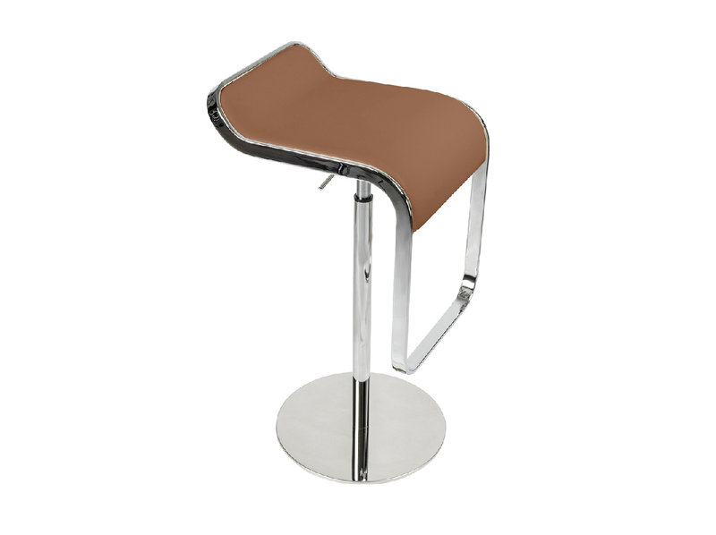 Барный стул LEM Style Piston Stool коричневая кожа от дизайнера SHIN AND TOMOKO AZUMI