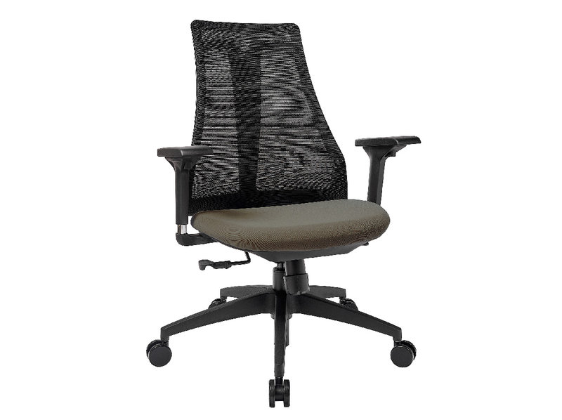 Офисное кресло Air-Chair черный пластик, черная база  от студии дизайна BARTOLI DESIGN