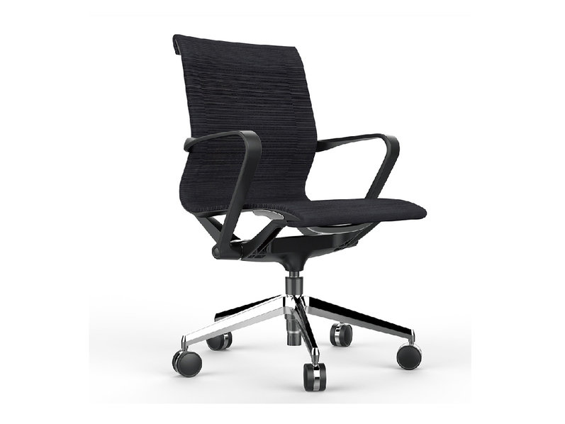 Офисное кресло Prov LB черная сетка, база хром от дизайнера NIKE AO