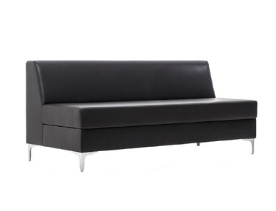 Трехместный диван Neo Ecotex черный от дизайнерской студии Profoffice