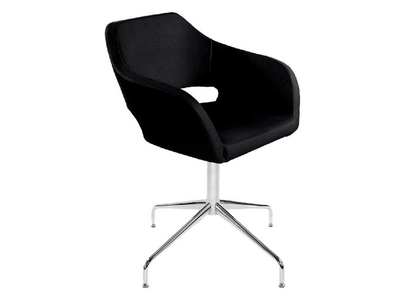 Кресло Bosa черная кожа от дизайнерской студии Profoffice