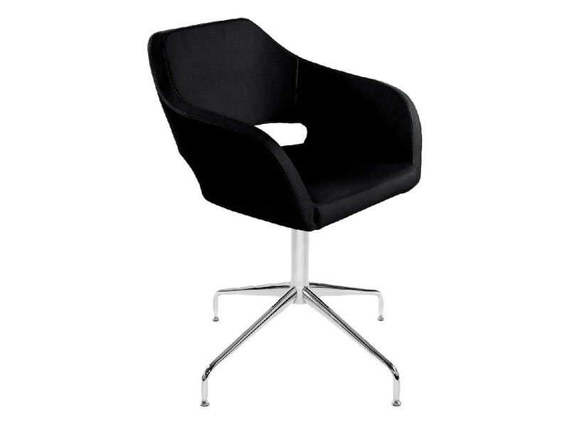 Кресло Bosa черная кожа от дизайнерской студии Profoffice