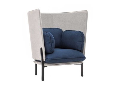 Кресло Bellagio высокая спинка серо-синий от дизайнерской студии Profoffice