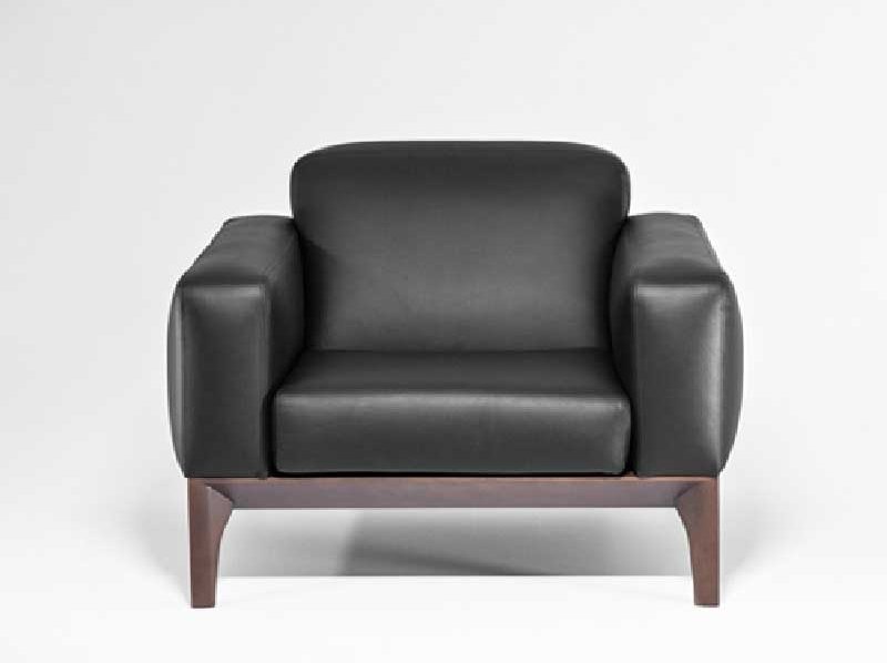 Кресло Fiotto черная кожа от дизайнерской студии Profoffice