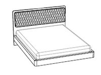 Кровать MAIA 160 см (617 BLU)