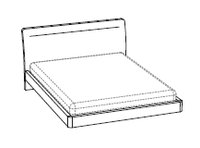 Кровать LUX 160 см