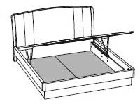 Кровать TRENDY 160 см (под.мех.LUNA)