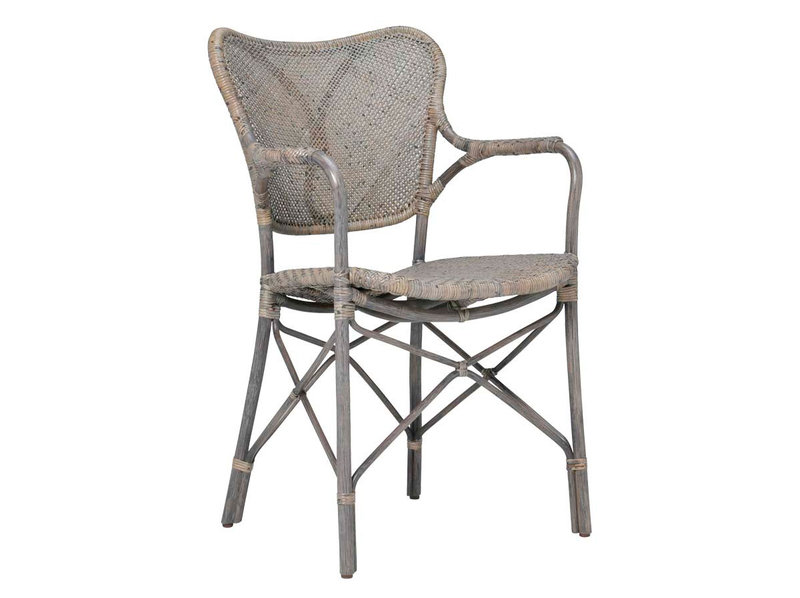 Итальянский стул с подлокотниками BAGUETTE фабрики JANUS ET CIE