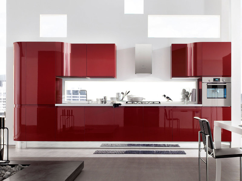 Итальянская кухня CAPRI LACCATA 01 фабрики AERRE CUCINE