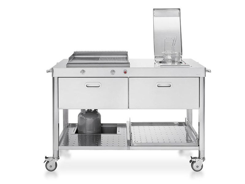 Итальянский кухонный гарнитур 130 Plancha And Deep-Fat Fryer 01 фабрики ALPES INOX