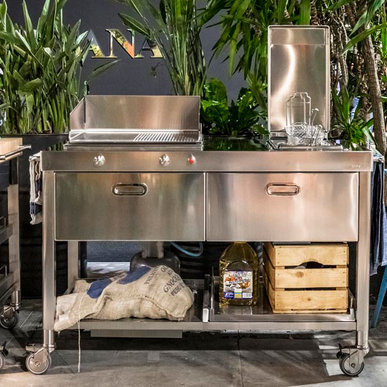 Итальянский кухонный гарнитур 130 Plancha And Deep-Fat Fryer 02 фабрики ALPES INOX