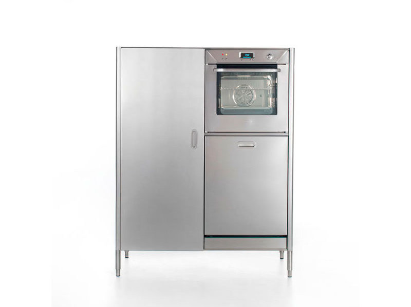 Итальянский холодильник, духовая плита и посудомойка 128 фабрики ALPES INOX