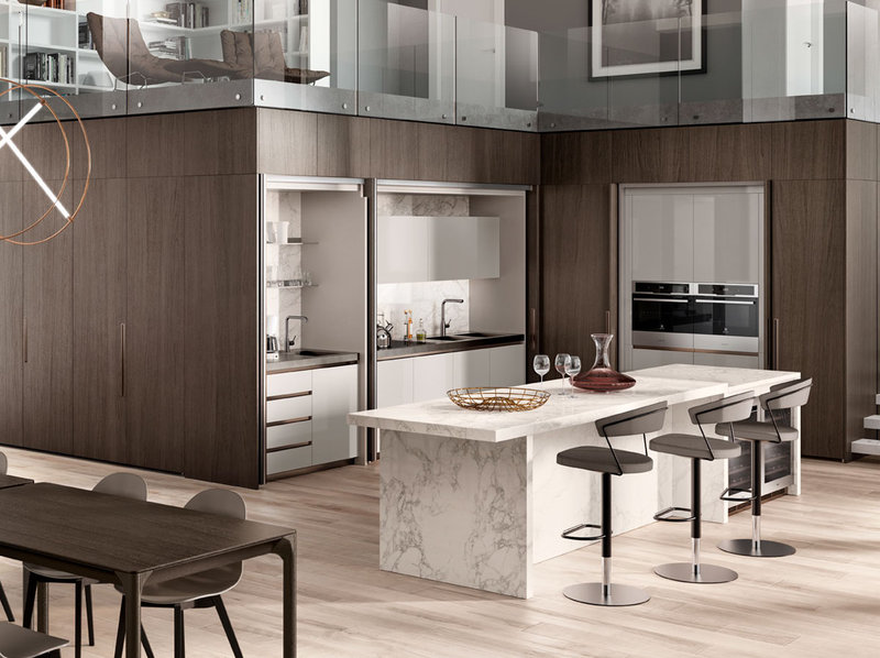 Итальянская кухня BoxLife 02 фабрики SCAVOLINI