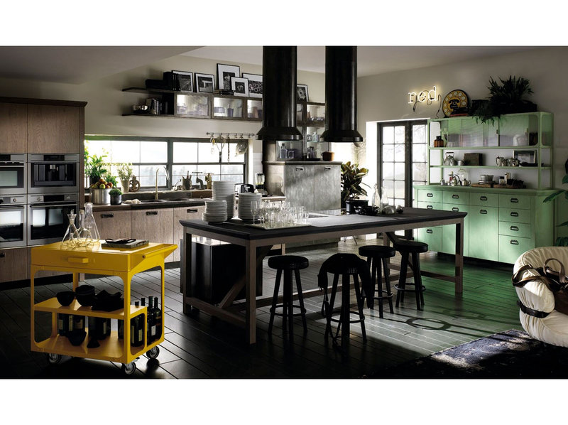 Итальянская кухня Diesel Social Kitchen 03 фабрики SCAVOLINI