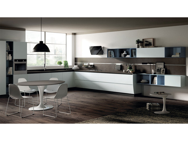 Итальянская кухня Flux Swing 02 фабрики SCAVOLINI