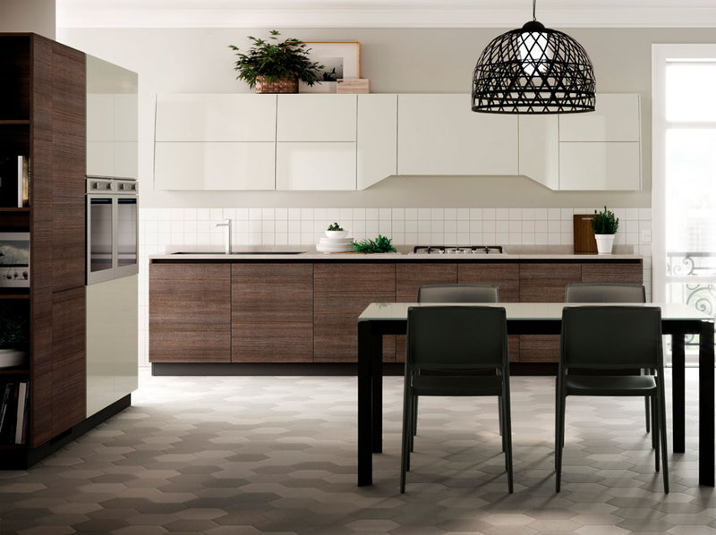 Итальянская кухня Flux Swing 05 фабрики SCAVOLINI