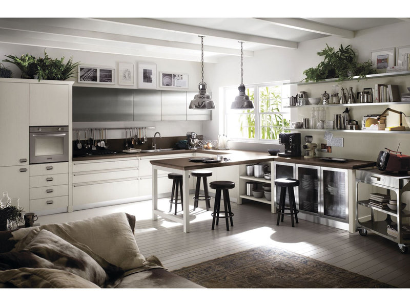 Итальянская кухня Diesel Social Kitchen 04 фабрики SCAVOLINI