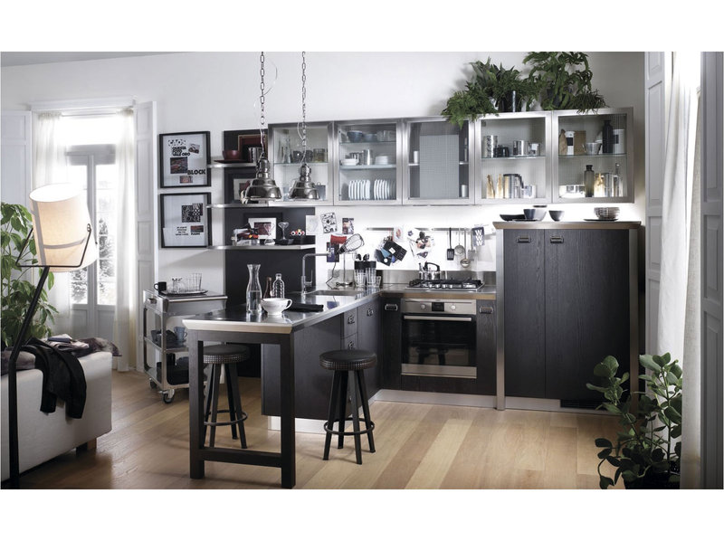 Итальянская кухня Diesel Social Kitchen 05 фабрики SCAVOLINI