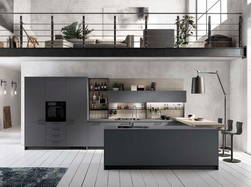 Итальянская кухня Mood 02 фабрики SCAVOLINI