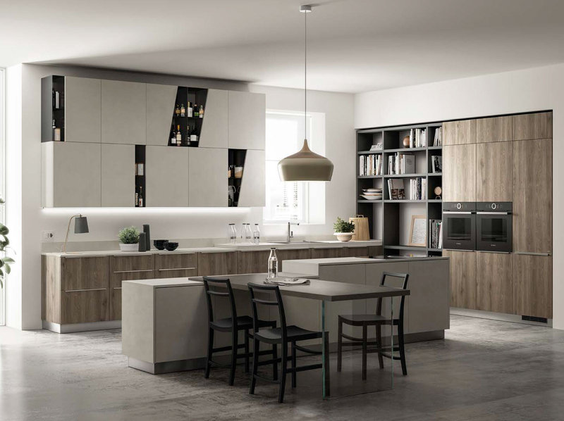 Итальянская кухня Mood 09 фабрики SCAVOLINI