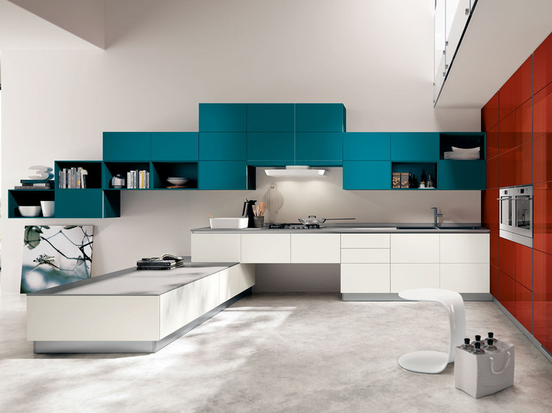 Итальянская кухня Tetrix 02 фабрики SCAVOLINI