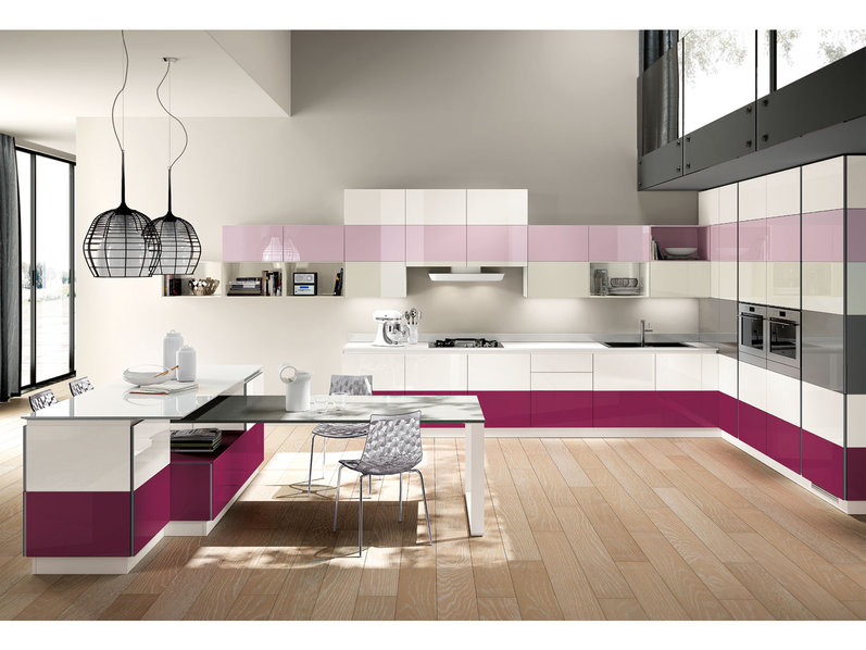 Итальянская кухня Tetrix 03 фабрики SCAVOLINI