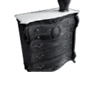 Комод (мраморная столешница) с откидной дверкой