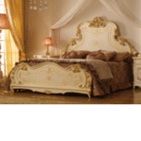 Кровать King с резным изголовьем (cп. место 200x180)