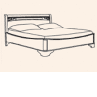 Кровать без изножья